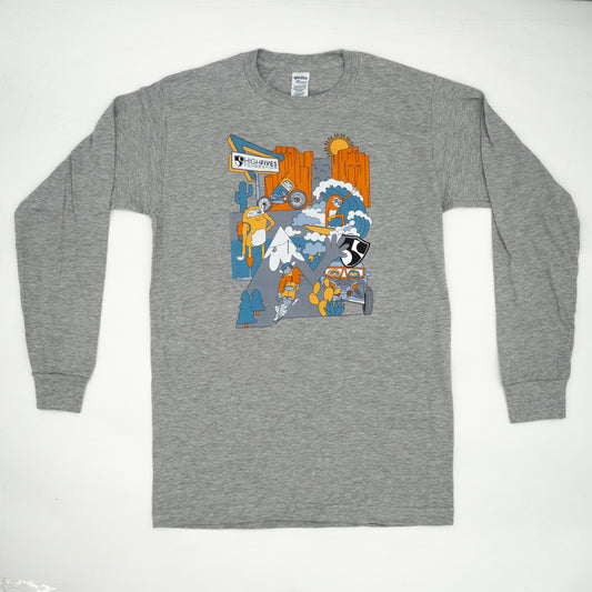 High Fives Adult Collage Long Sleeve