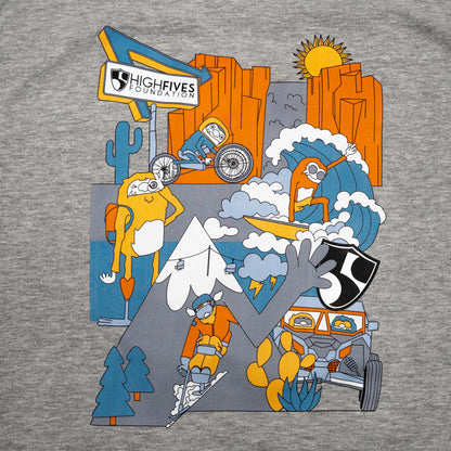 High Fives Adult Collage Long Sleeve