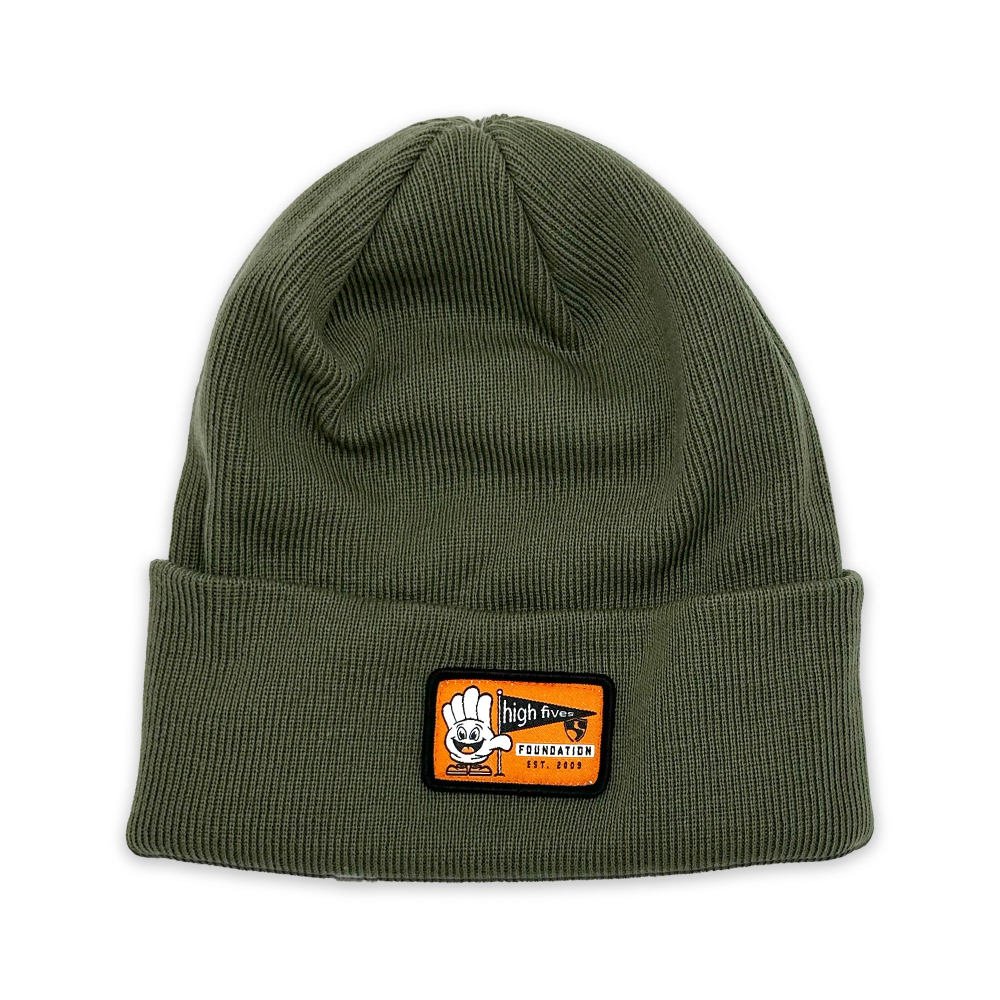 Hand Beanie Green – High Fives Non-Profit Foundation