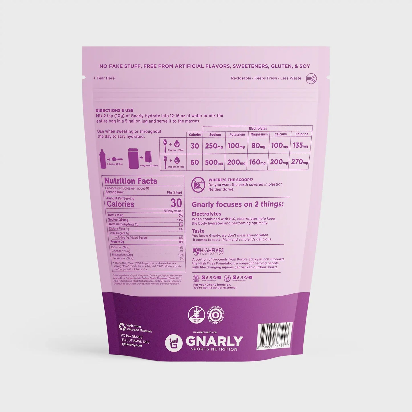 Gnarly Hydrate Purple Sticky Punch
