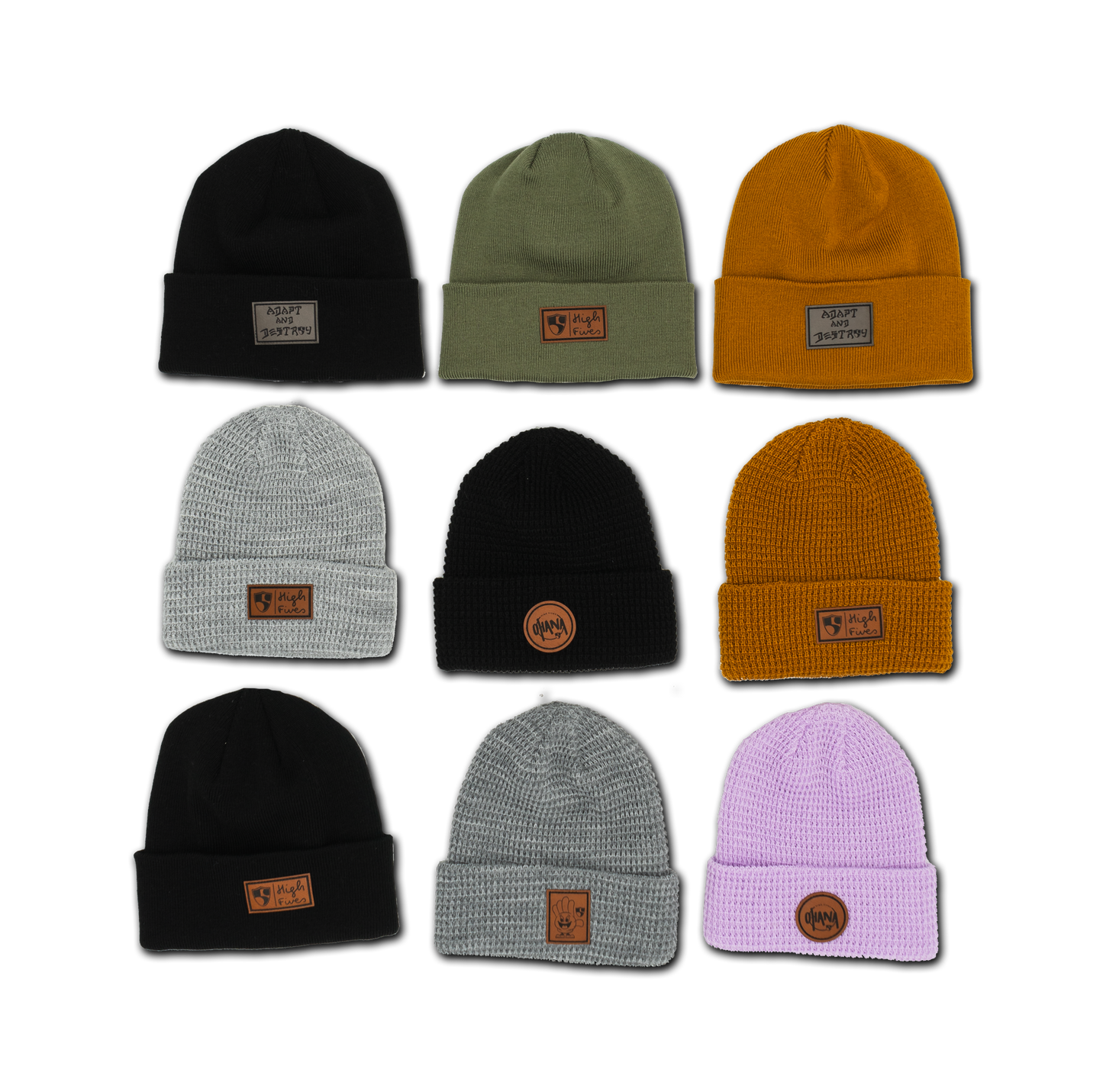 High Fives X Ski Town All-Stars Beanies | Adapt & Destory